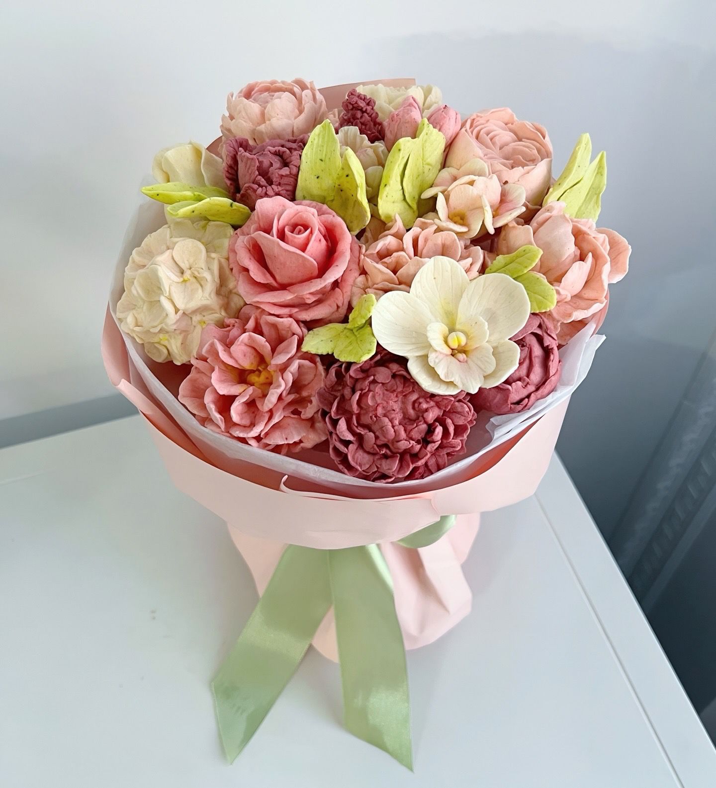 Mint Blush buchet mic